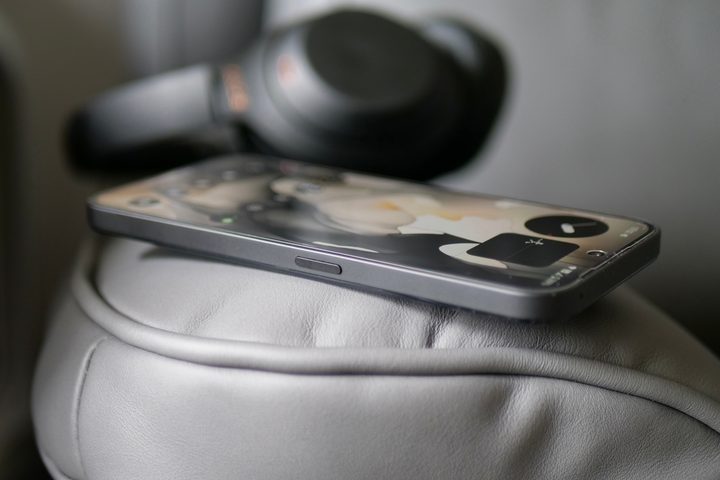 The power button on the Nothing Phone 2a.