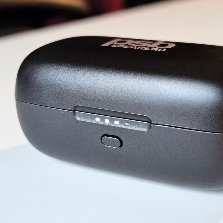 PSB Speakers M4U TWM charging case (front).