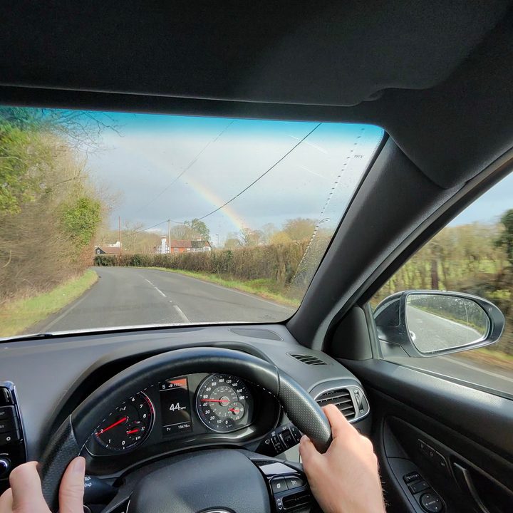 A photo taken with the Ray-Ban Meta smartglasses, before any edits.