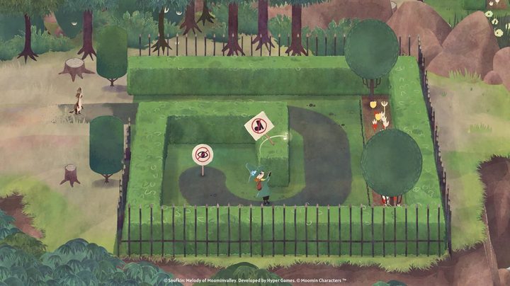 Snufkin plays a flute in Snufkin: Melody of Moominvalley.