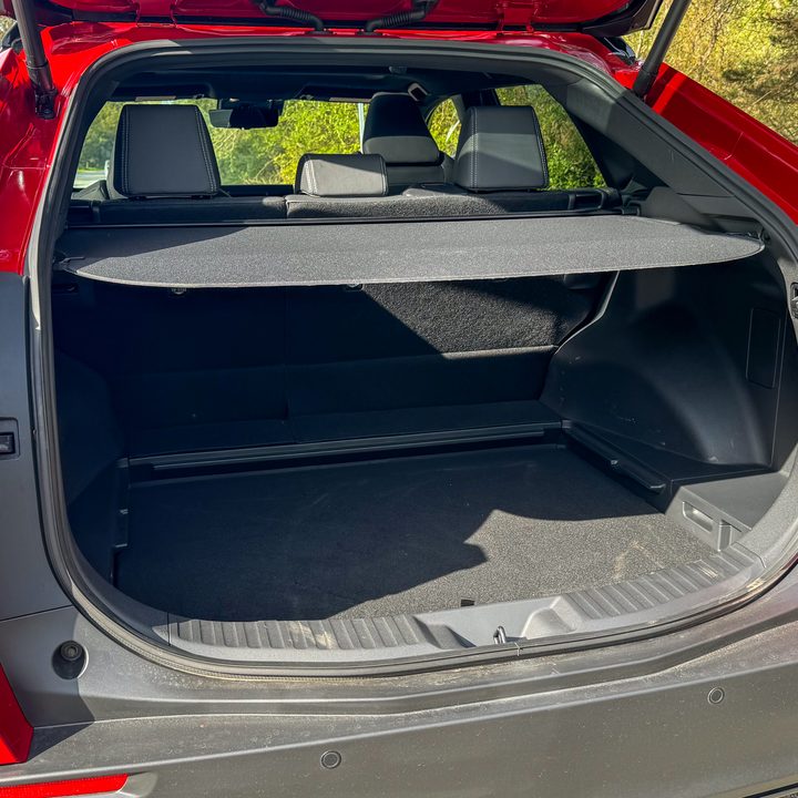 The truck storage of a 2024 Subaru Solterra.