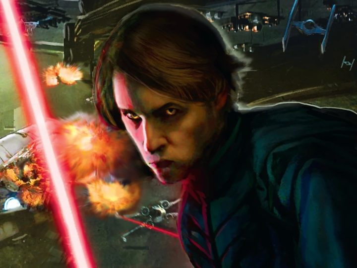 Darth Caedus on the cover of "Star Wars: Legacy of the Force - Revelation."