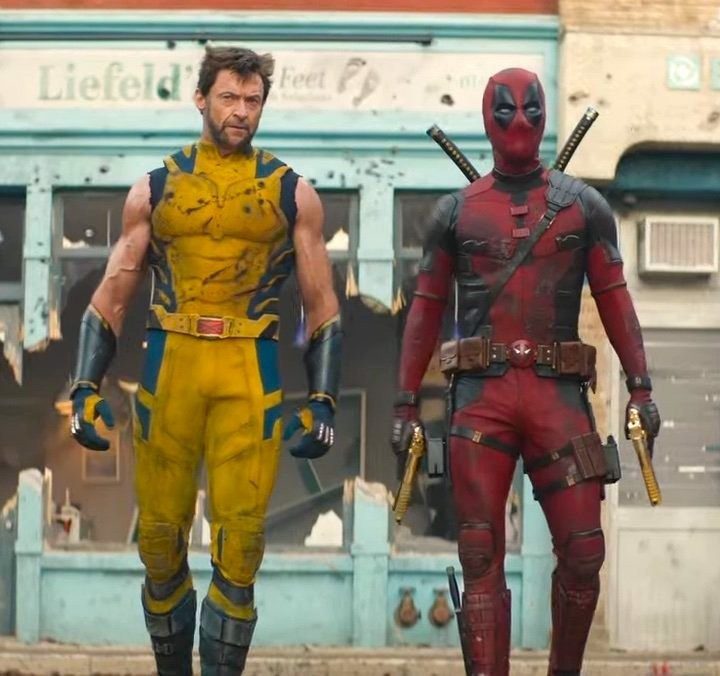 Deadpool and Wolverine stand together in "Deadpool & Wolverine."