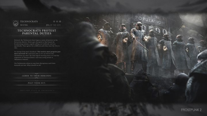 Techocrats in Frostpunk 2.