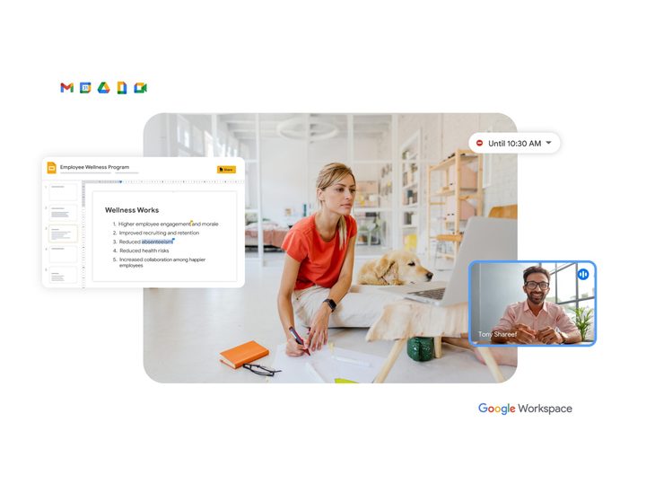 Google Workspace collaborative feedback example