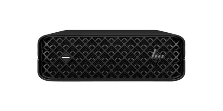 The HP Z2 Mini G9 Workstation Wolf Pro Security Edition on a white background.