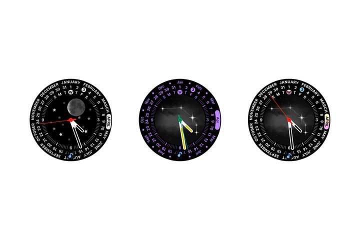 Perpetual watch face for Samsung Galaxy Watch.