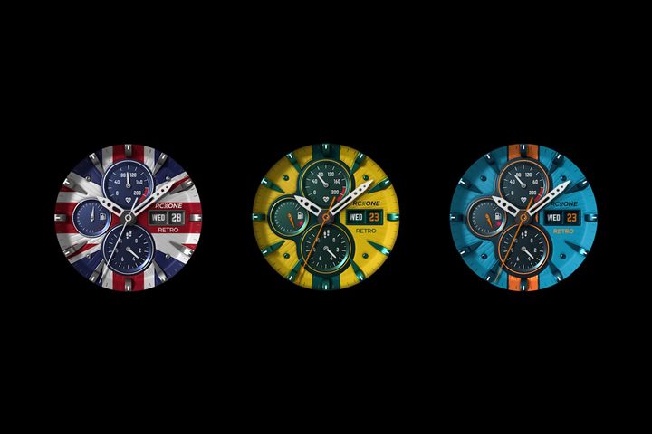 S4U RC One Wear OS watch face for Samsung Galaxy Watch.