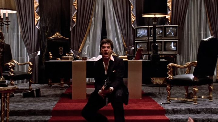 Al Pacino in Scarface.