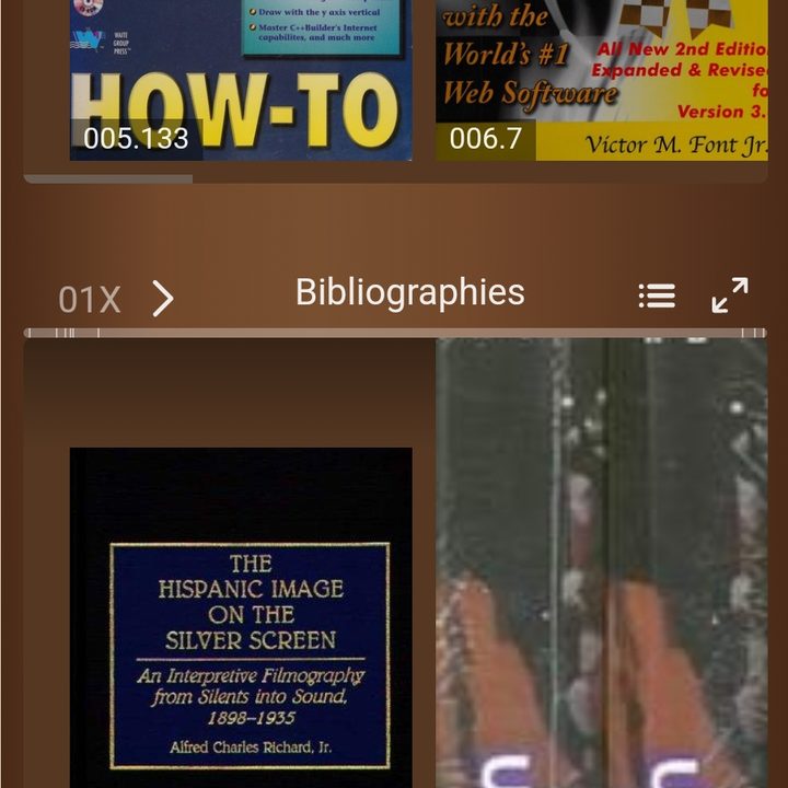 The shelf view in OpenLibrary.