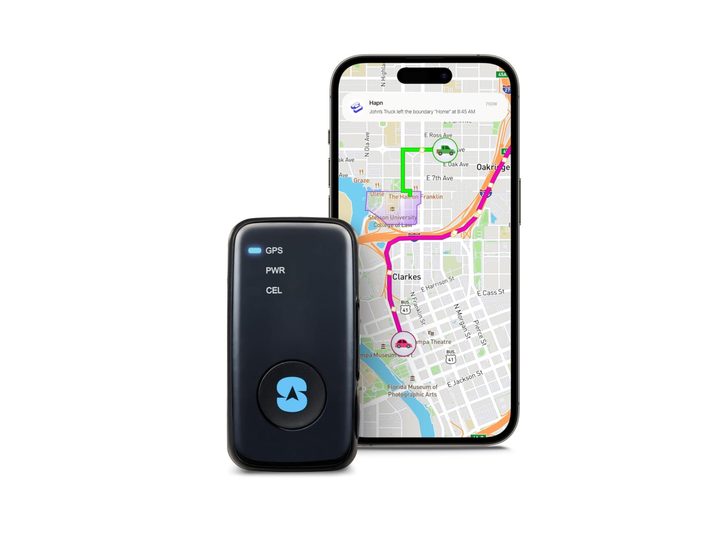 Spytec GPS Mini car GPS trackers with mobile view