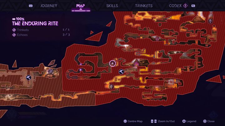 A map screen in Tales of Kenzera: ZAU.