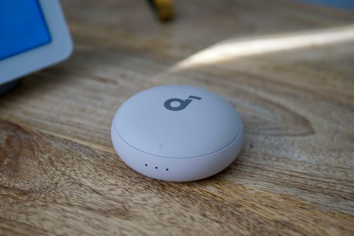 The closed Anker Soundcore Sleep A20 case.