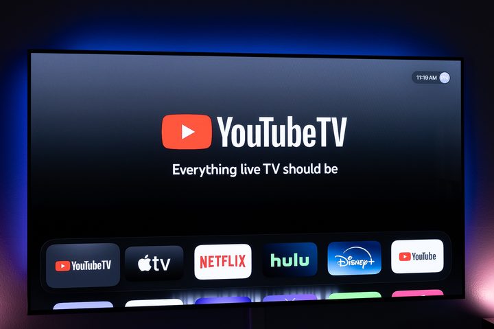 The Apple TV 4K homescreen.