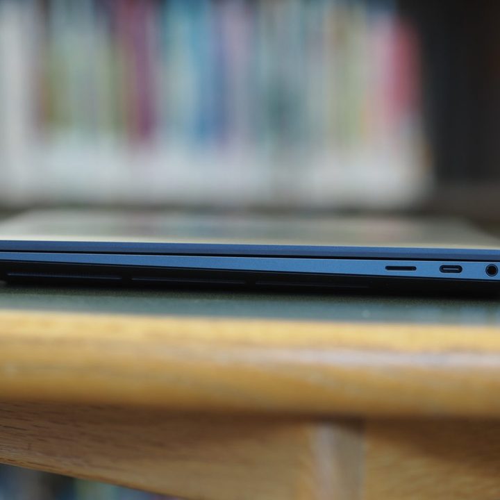 Dell XPS 16 right side view showing ports.