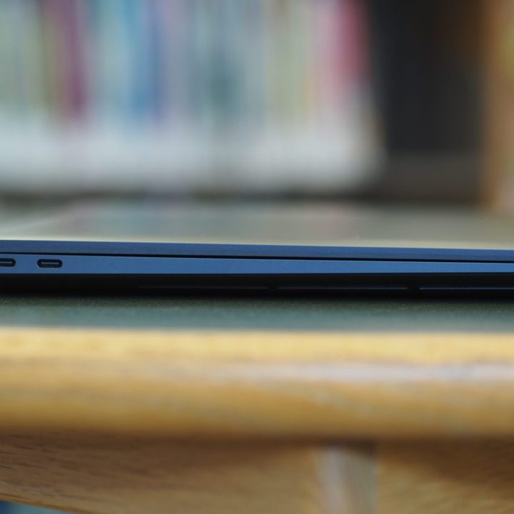 Dell XPS 16 right side view showing ports.