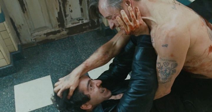 A nude man fights another man in Eastern Promises.