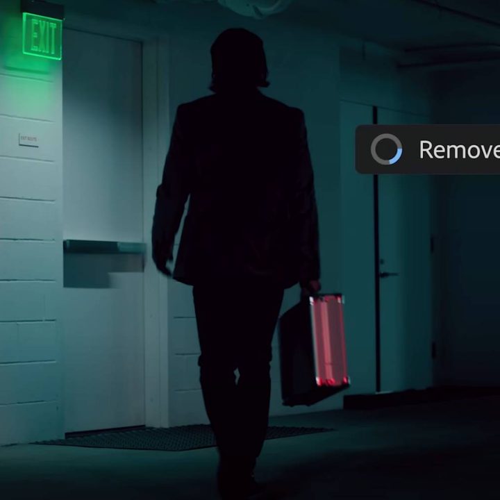 An object being highlighted in a scene from a video.