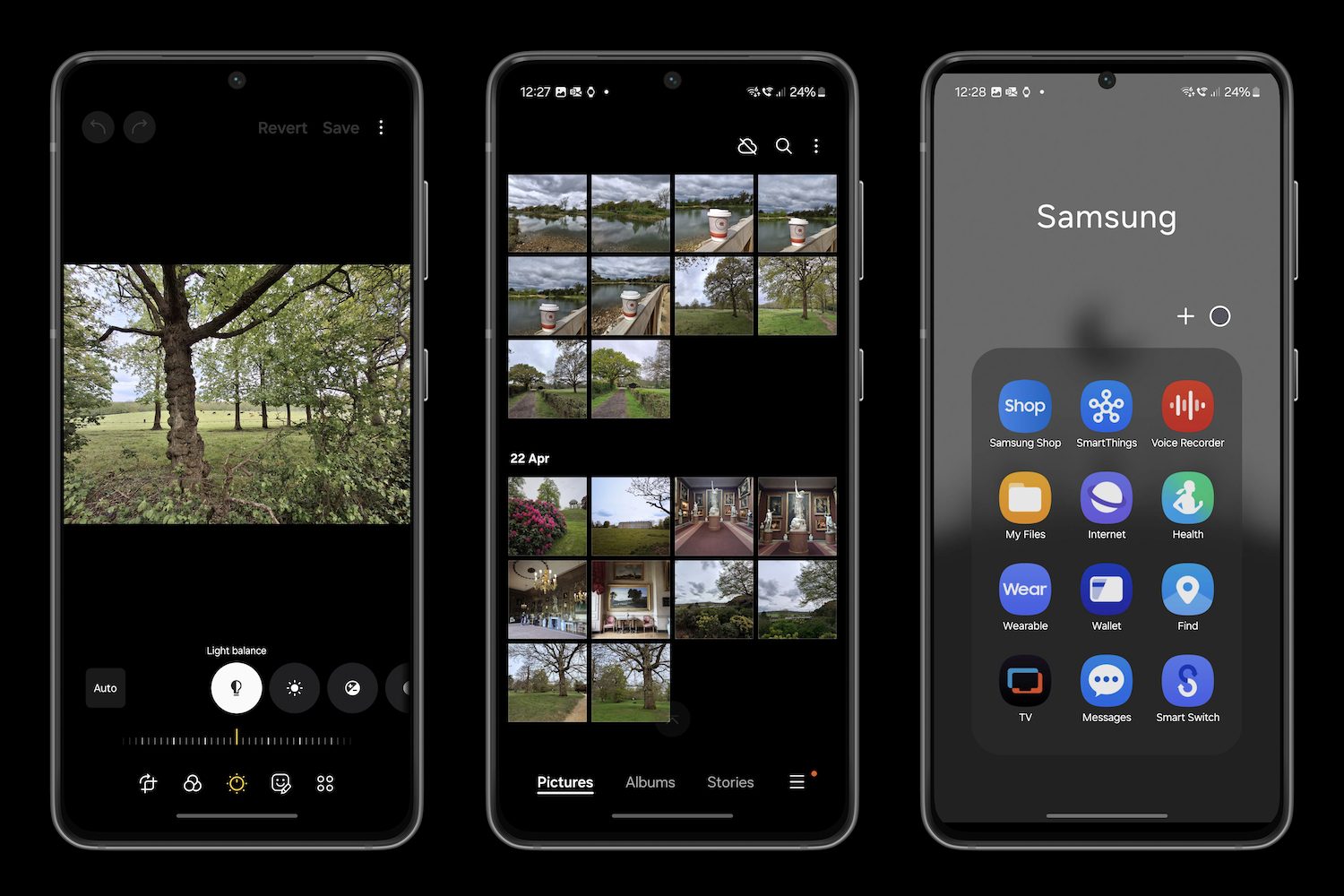 Screenshots taken from the Samsung Galaxy A35.