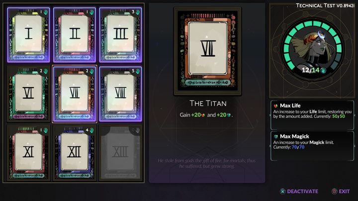 Arcana cards in Hades 2.