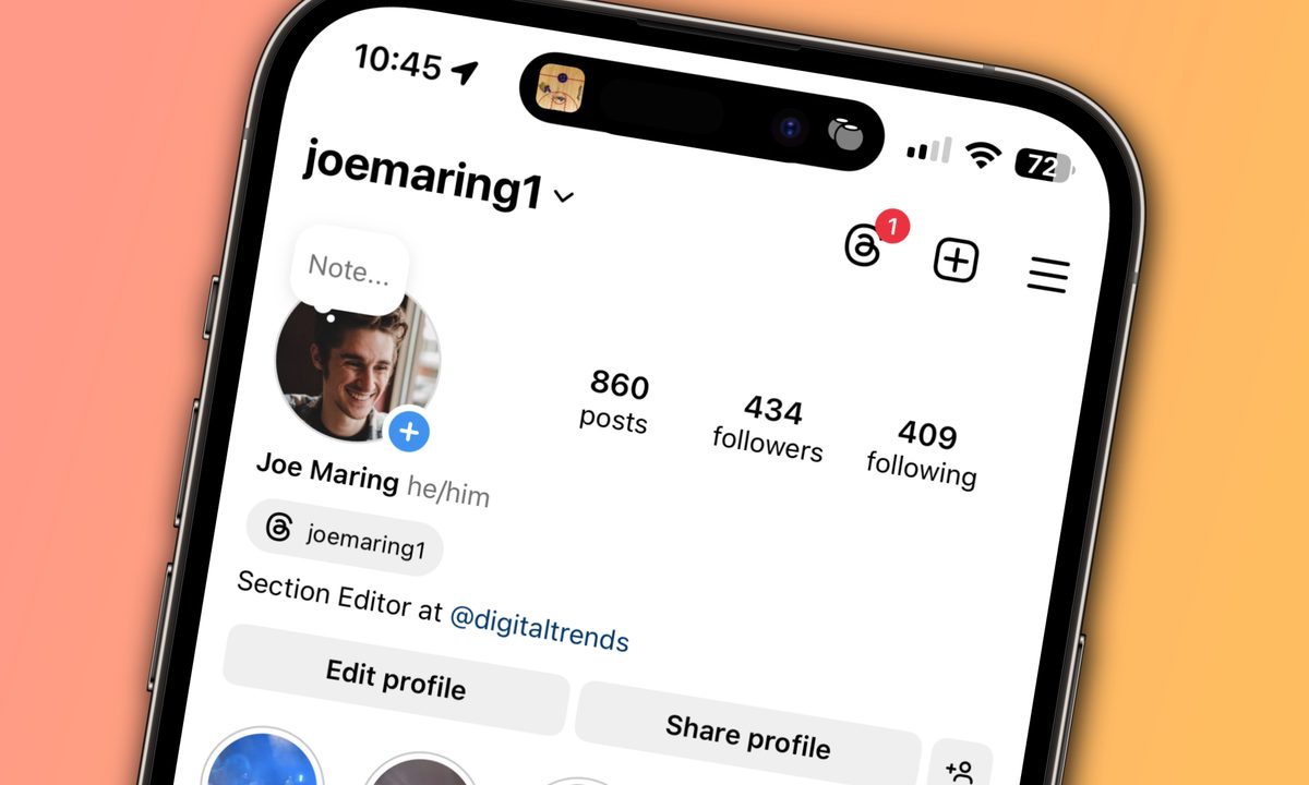 A screenshot of an Instagram profile, showing someone's follower count.
