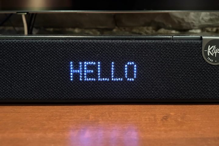 Klipsch Flexus Core 200: front display.