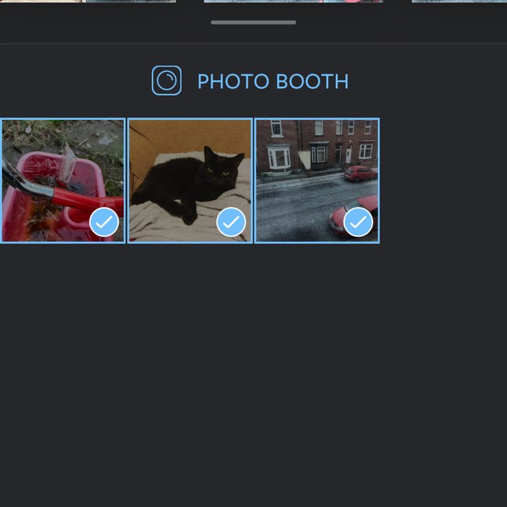 Choosing photos for Layout.