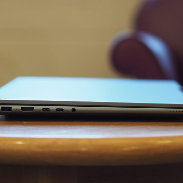Lenovo Yoga Pro 9i 16 left side view showing ports.