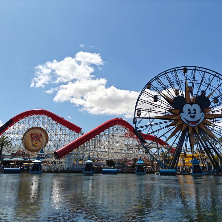 Disney California Adventure Pixar Pier waterfront taken with the OnePlus 12R main camera.