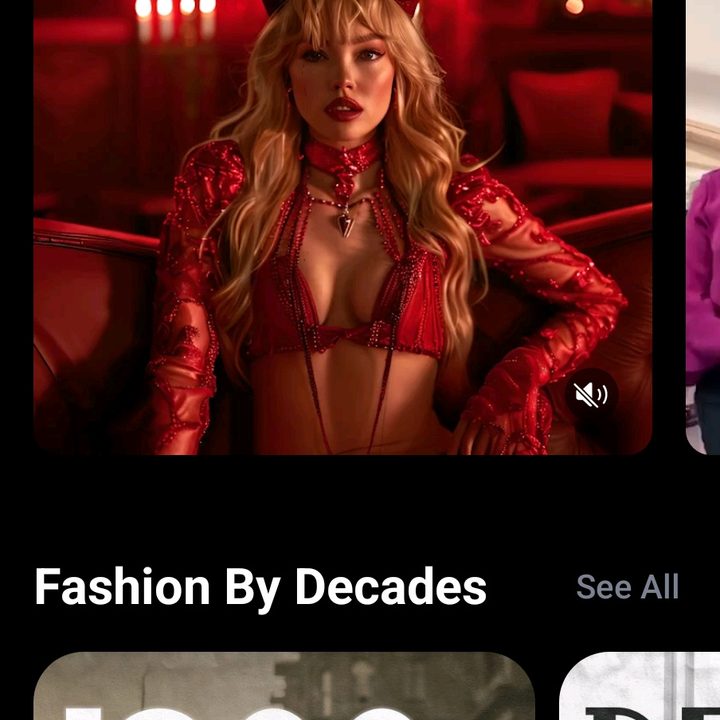 Reface's main page.