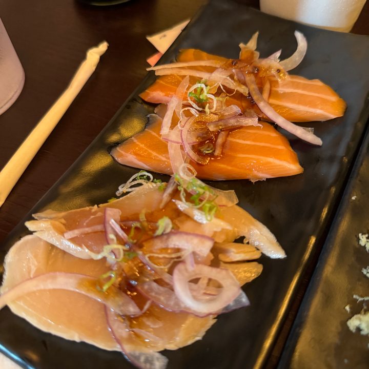 Carpaccio dish.