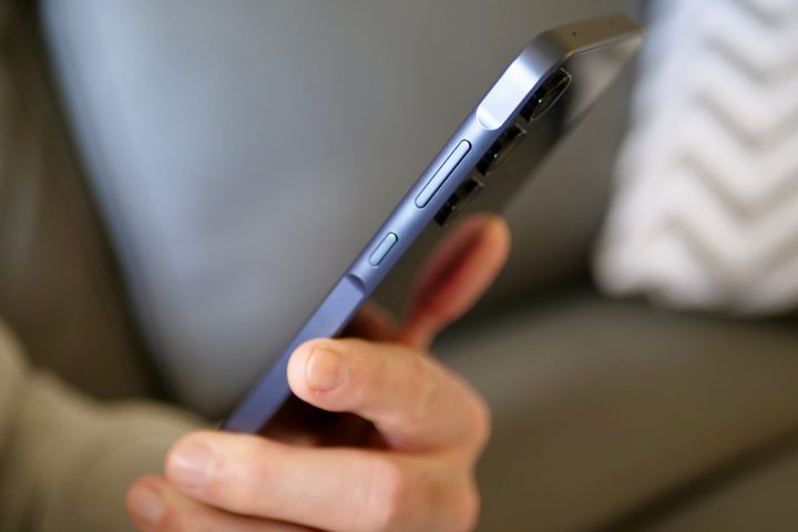 The side of the Samsung Galaxy A35.
