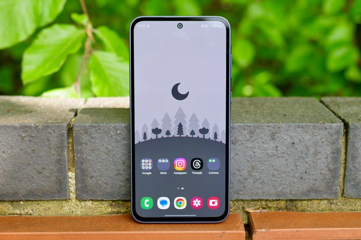 The Samsung Galaxy A35's screen.
