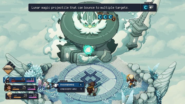 Sea of Stars battle system in play.