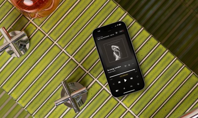 Tidal app showing on iPhone 15 Pro.