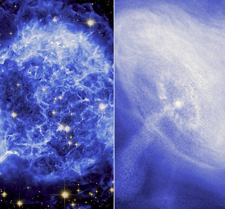 A tour of Cassiopeia A and Crab Nebula time lapses
