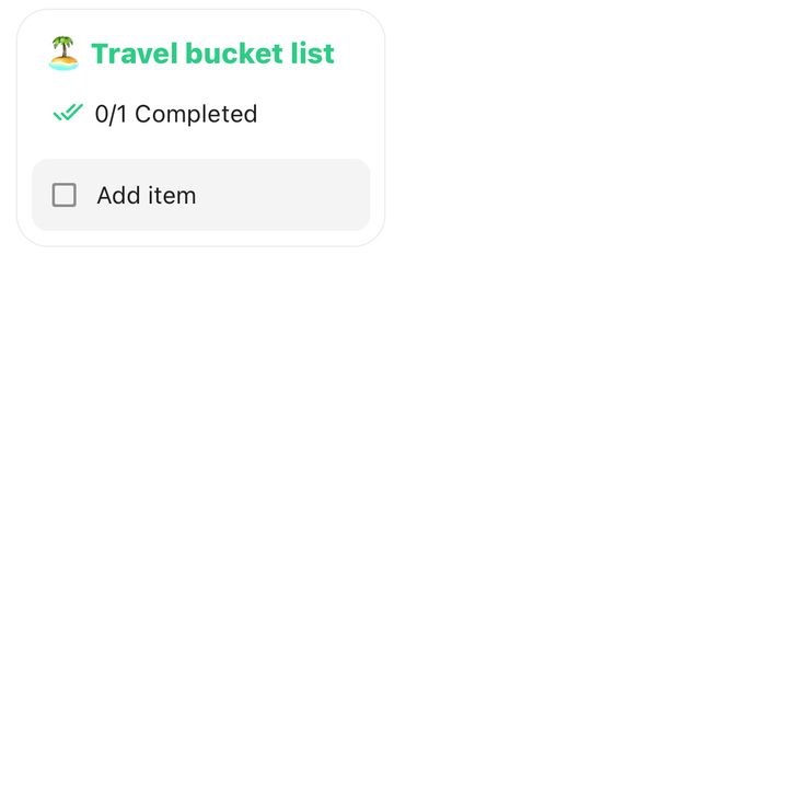 The to-do list in TimeTree.