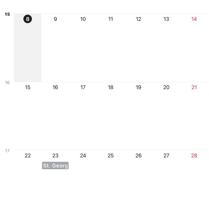 The TimeTree calendar.