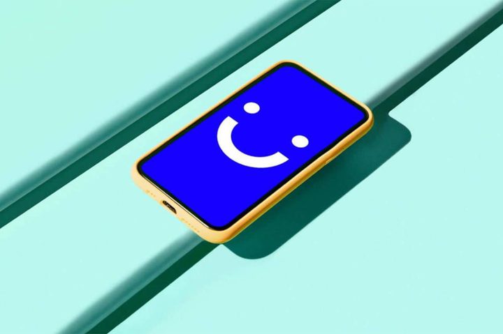 The Visible logo on a smartphone.