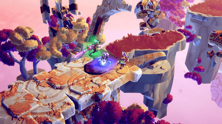 Three characters set out on a quest in Windblown.