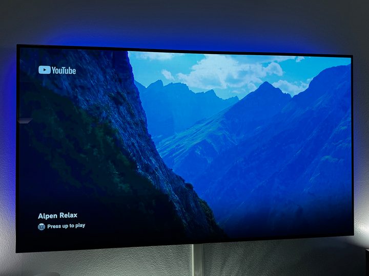 A preview for the "Alpen Relax" video on YouTube, as seen on Apple TV 4K.