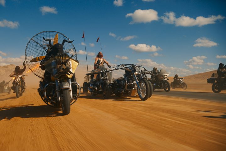 Chris Hemsworth leads an apocalyptic motorcycle gang in Furiosa: A Mad Max Saga.