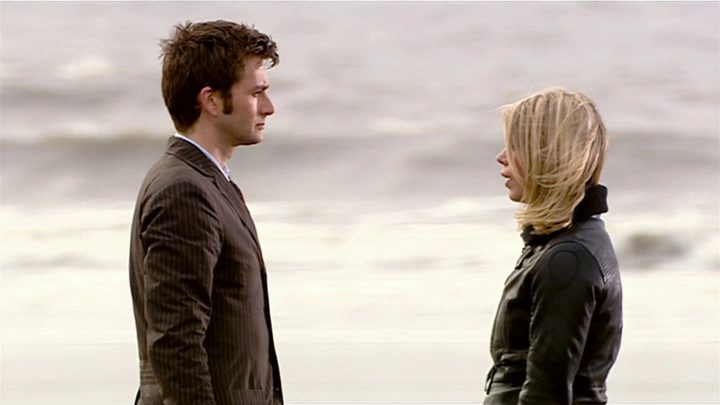 David Tennant and Billie Piper in Doctor Who.