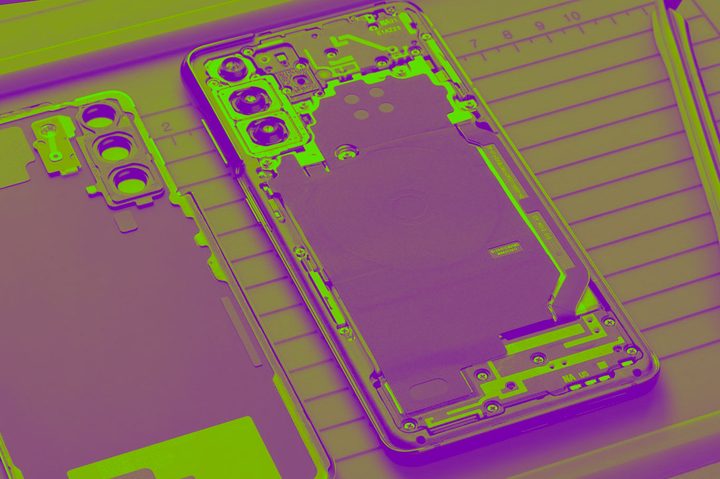 Samsung phone sent in for repair.