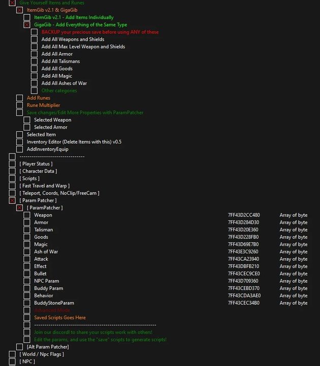 A list of Elden Ring cheats.