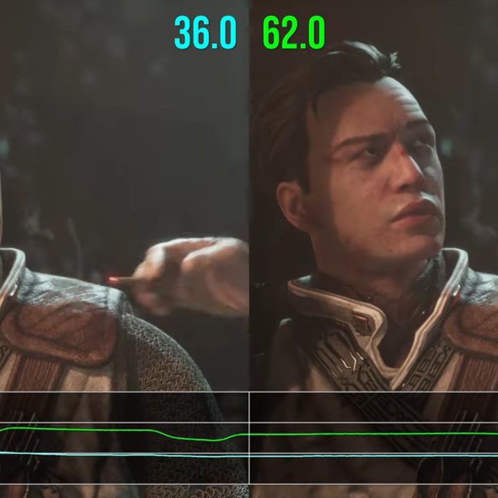 Frames per second with FSR 3 in Immortals of Aveum on the Xbox.