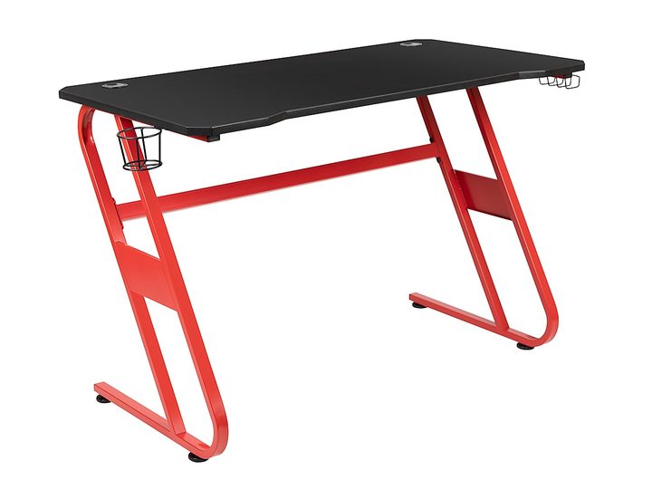 The Flash Furniture Fisher gaming desk on a white background.