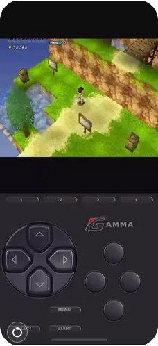A ps1 being emulated on Gamma.