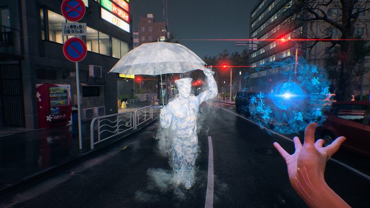 Using magic in Ghostwire: Tokyo.