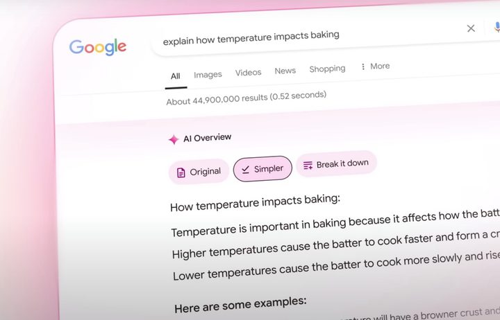 AI Overviews being shown in Google Search.